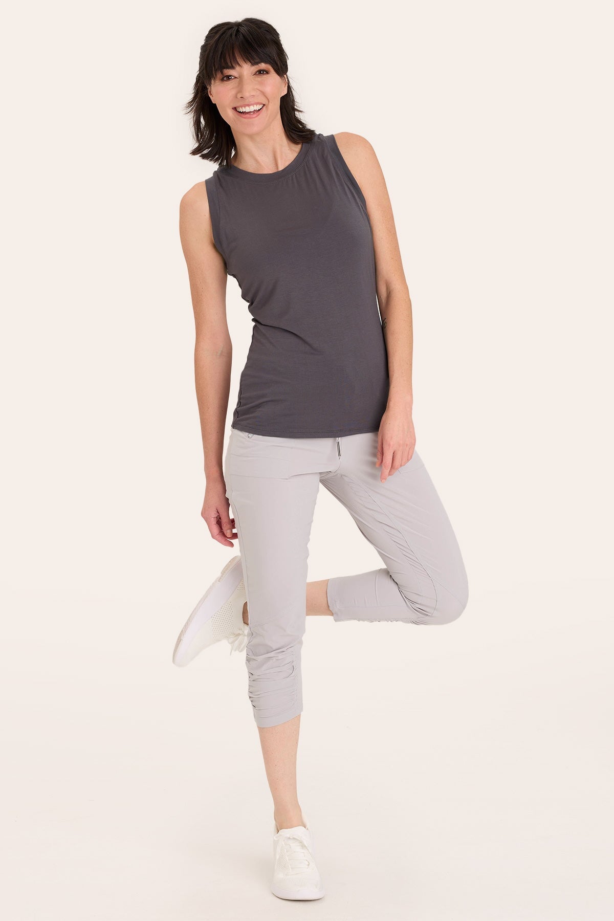 Essence Tank in Charcoal - XCVI