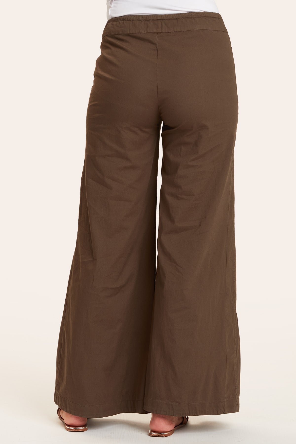 Terraced Wide Leg Pant in Olive - XCVI
