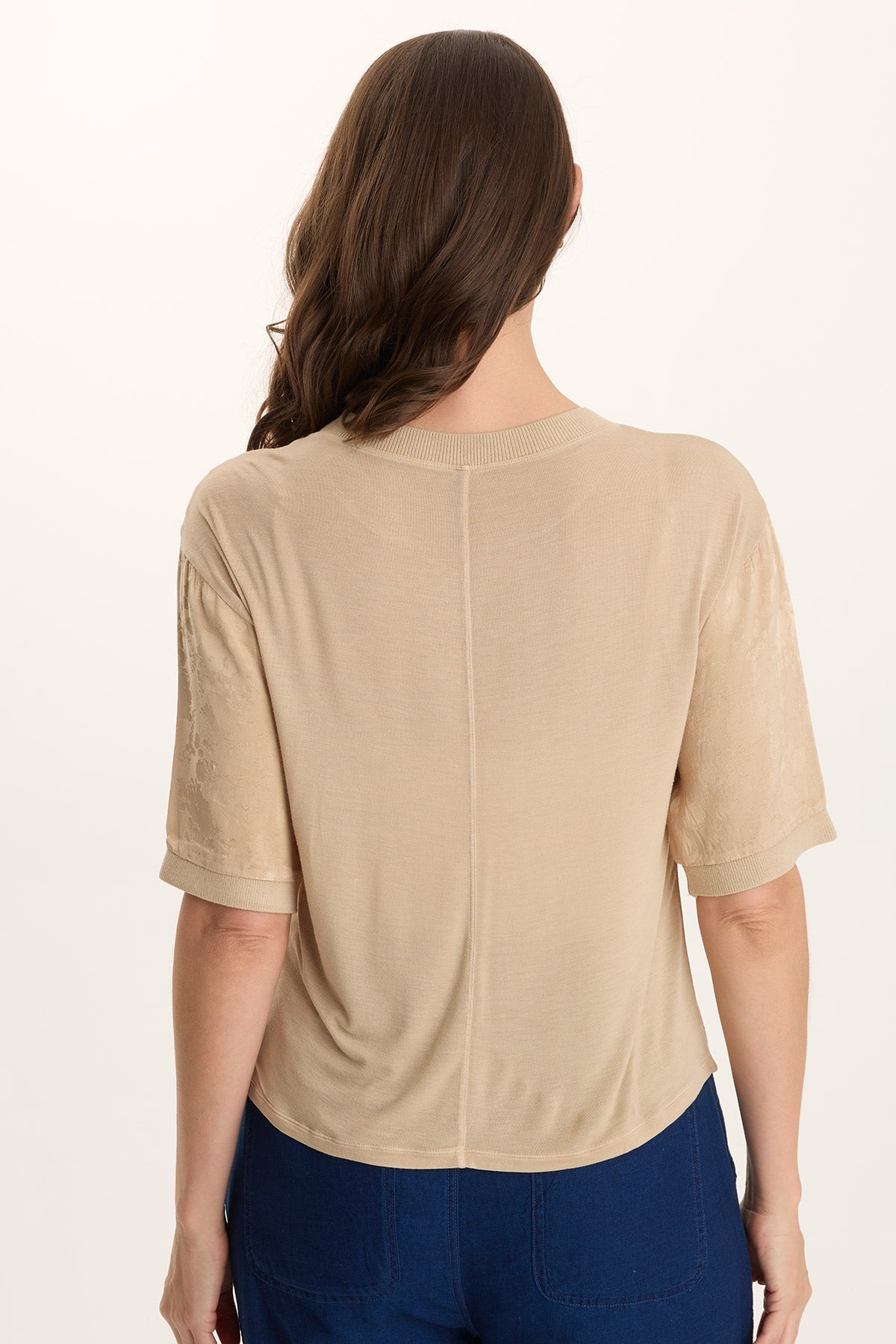 Chelan Textured Satin Embossed Relaxed Fit Top Park Avenue - XCVI