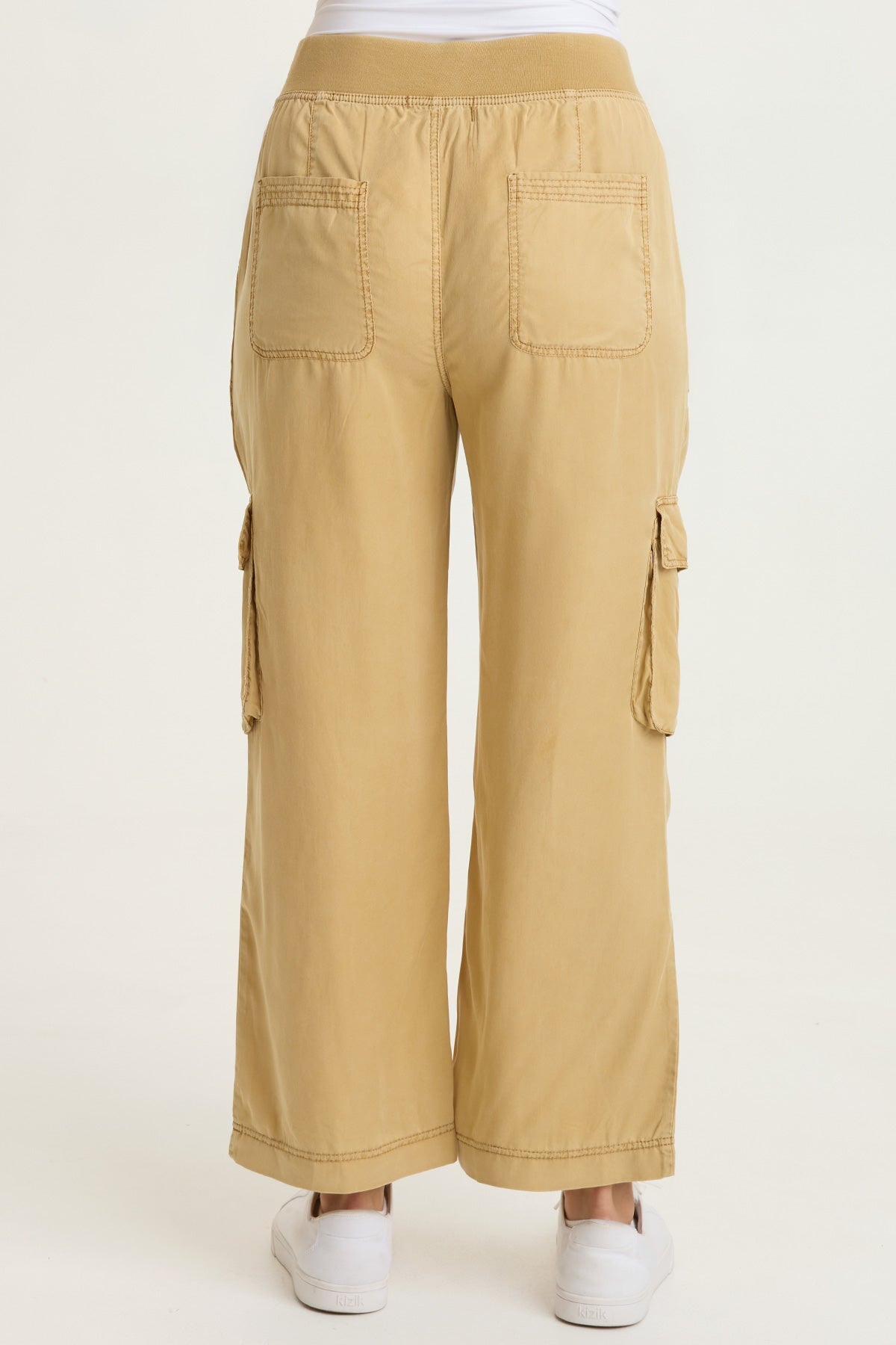 Radnot Tencel Twill D-Ring Cargo Crop Pull-On Pants Sepia Pigment - XCVI