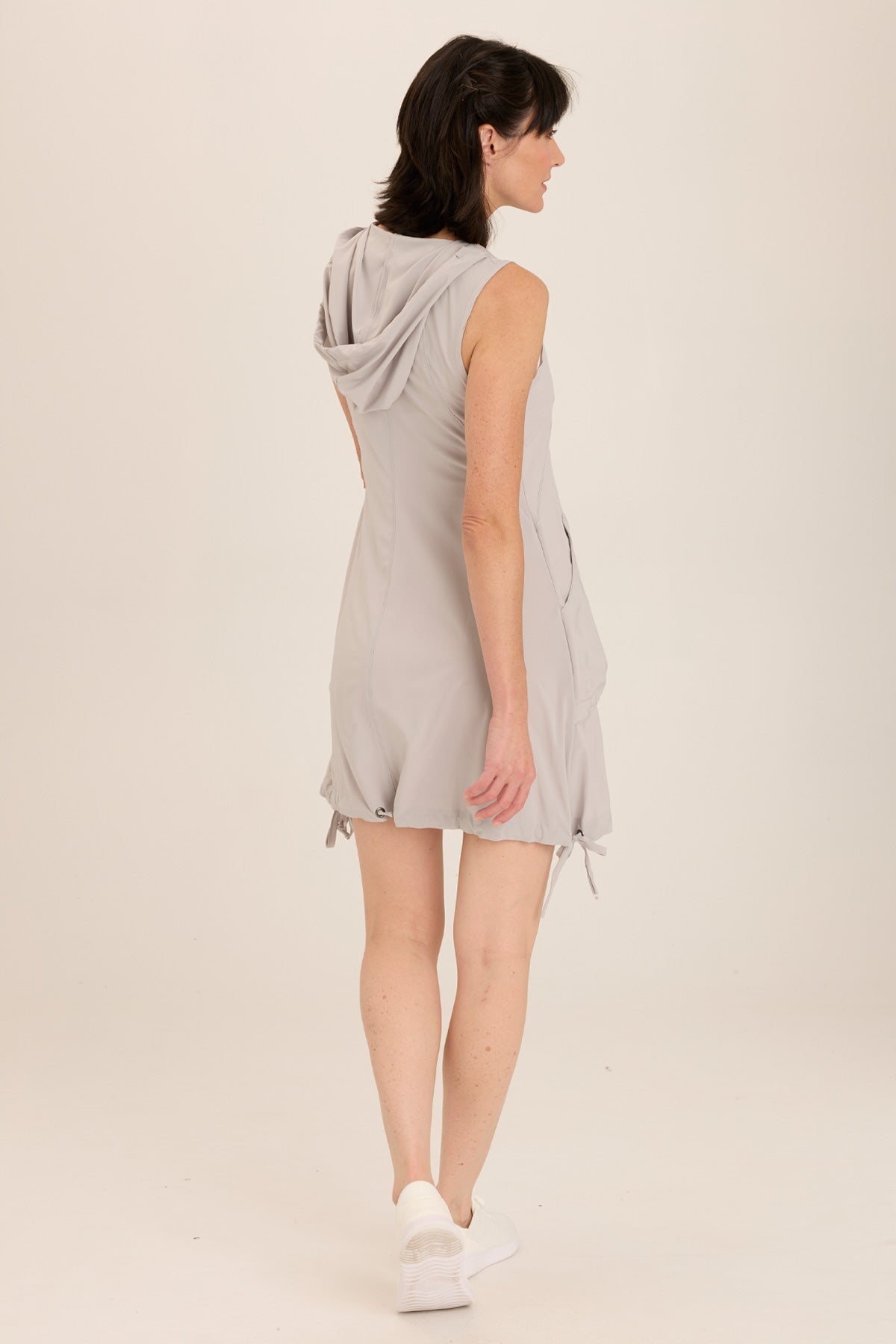 Sumi Active Whisper Stretch Hooded Cargo Mini Dress Arctic - XCVI