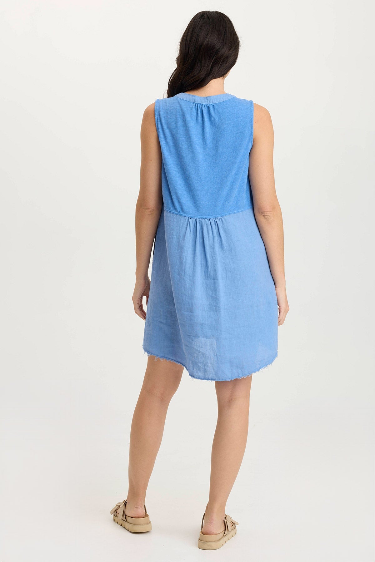 Catava Linen/Jersey Summer Tank Dress Shasta Lake - XCVI