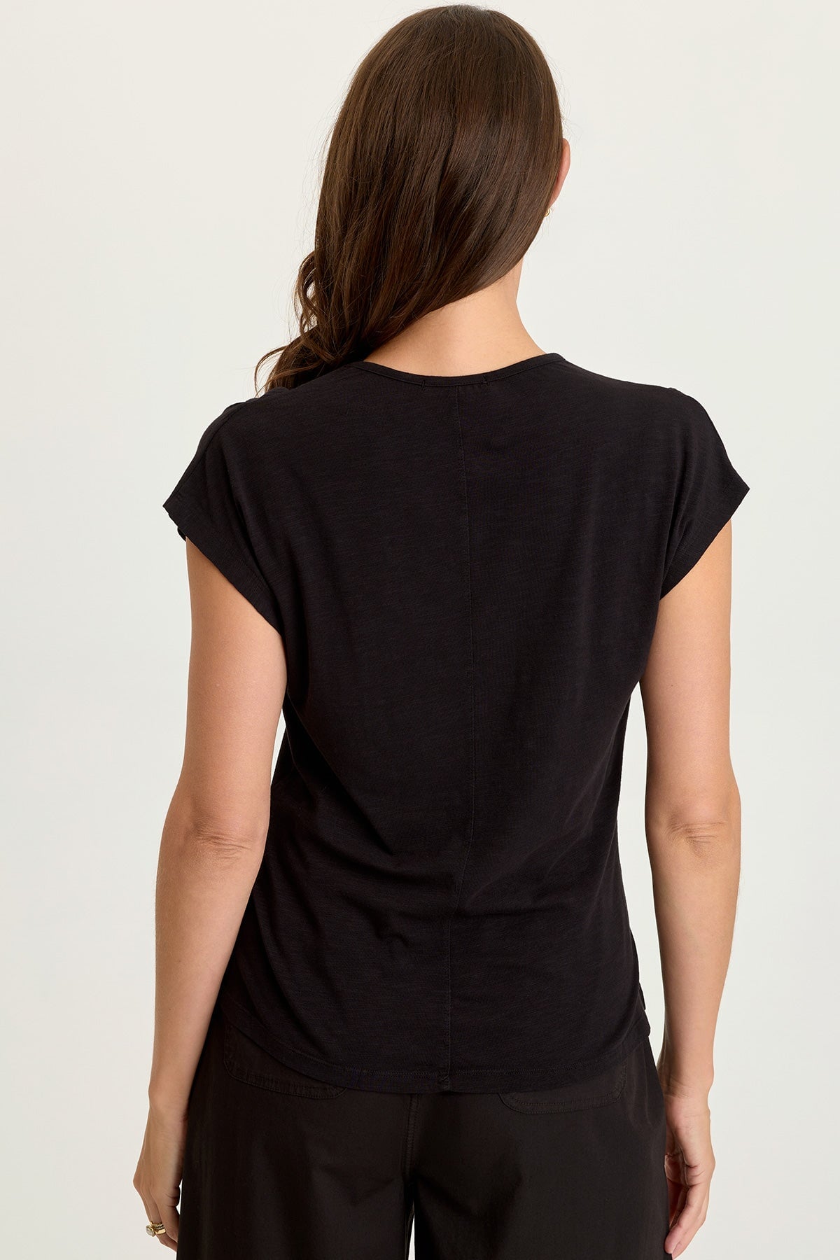 Slub Arwen Top in Black Black - XCVI