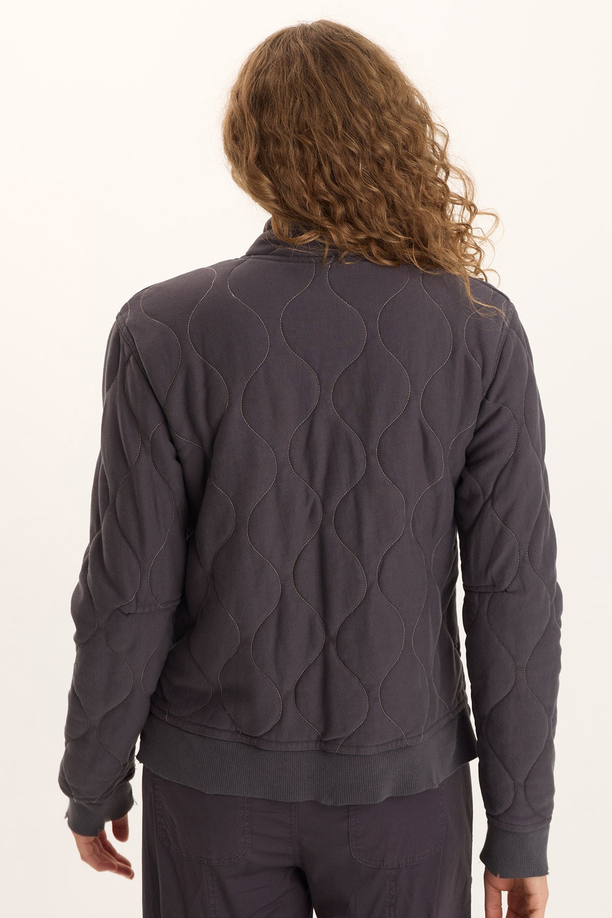 Osment Quilted Cotton Bomber Jacket Ashlar - XCVI