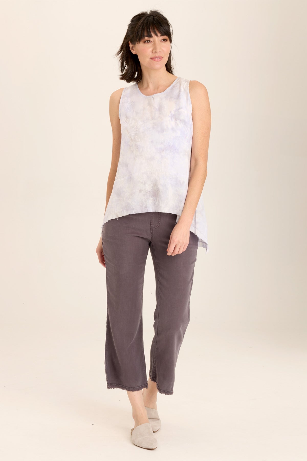 Lorilei Twill Pant Charcoal - XCVI