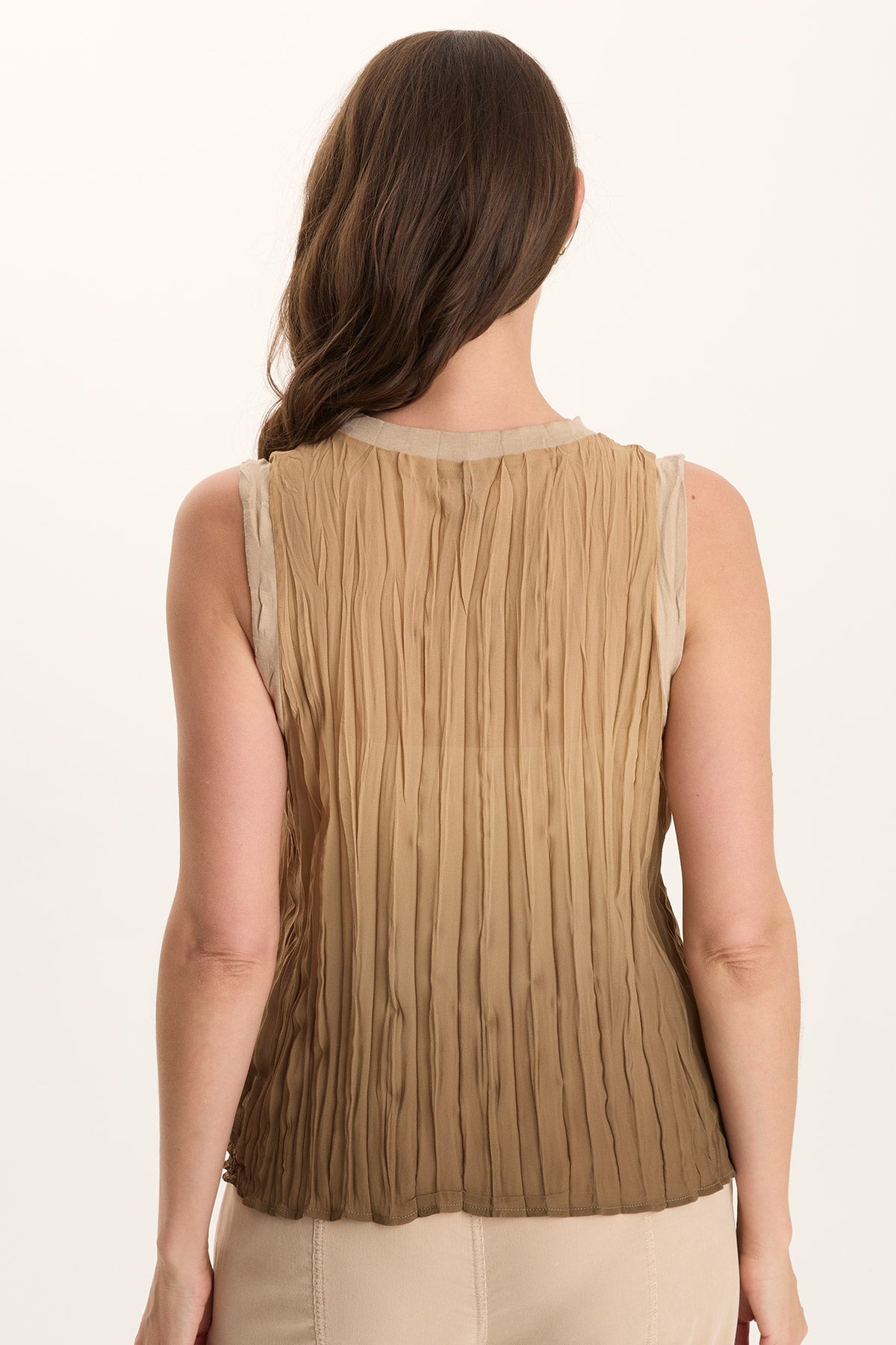 Idonia Micro-Pleat Crinkle Tank Dip Dye Comfort - XCVI