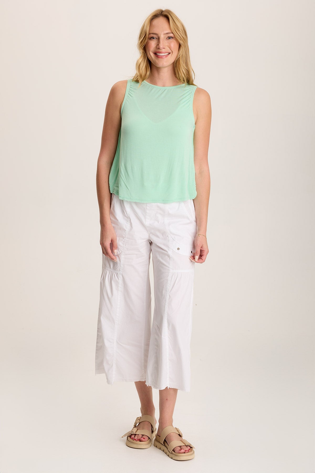 Leka High-Boatneck Tank Icy Mint - XCVI