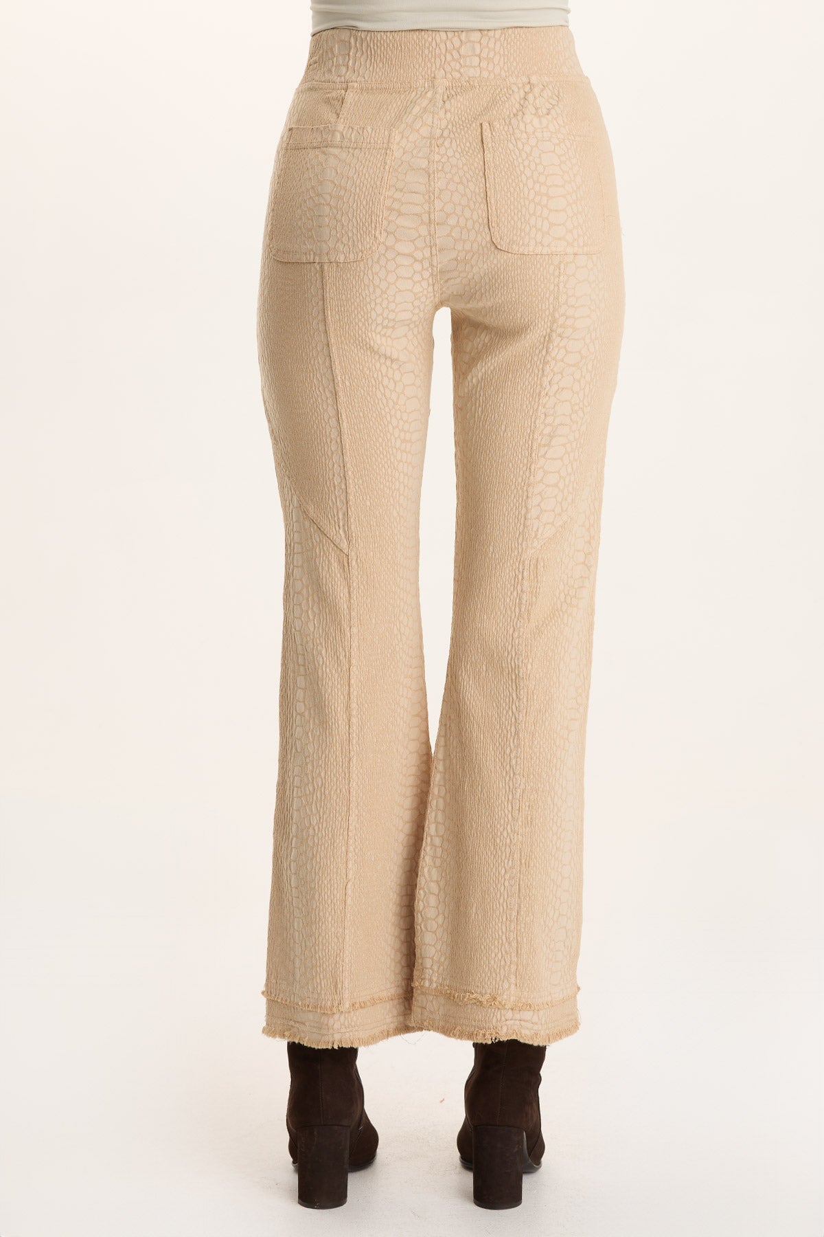 Askell Textured Jacquard Pull-On Flare Pant Park Avenue - XCVI
