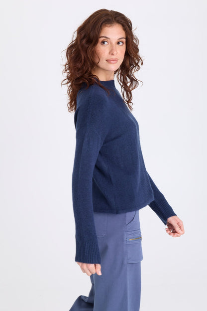 Madu Sweater Knit High Neck Long Sleeve Sweater Nocturnal - XCVI