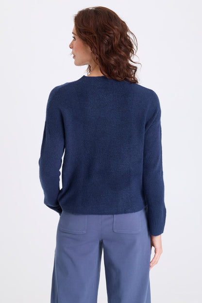 Madu Sweater Knit High Neck Long Sleeve Sweater Nocturnal - XCVI