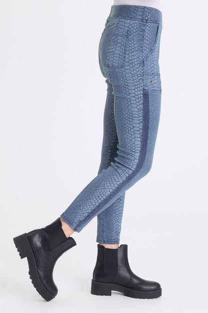 Marius Stretch Jacquard Legging Bluestone - XCVI