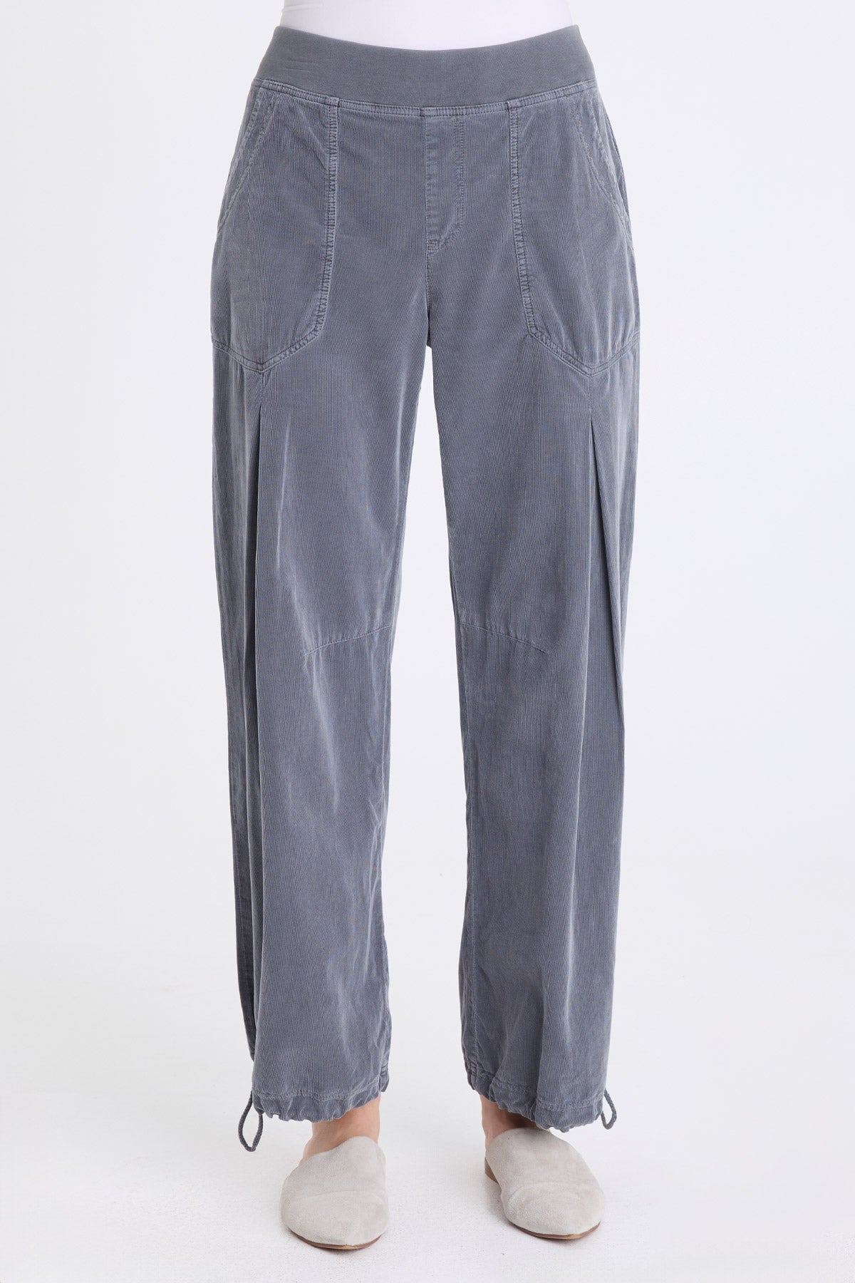 Mercer Corduroy Cinch Hem Barrel Pant Nebulous Pigment - XCVI