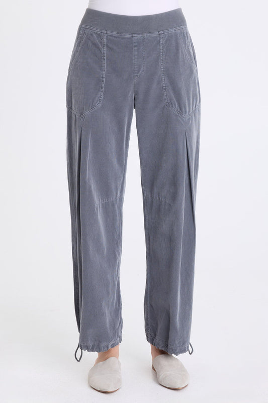Mercer Corduroy Cinch Hem Barrel Pant Nebulous Pigment - XCVI