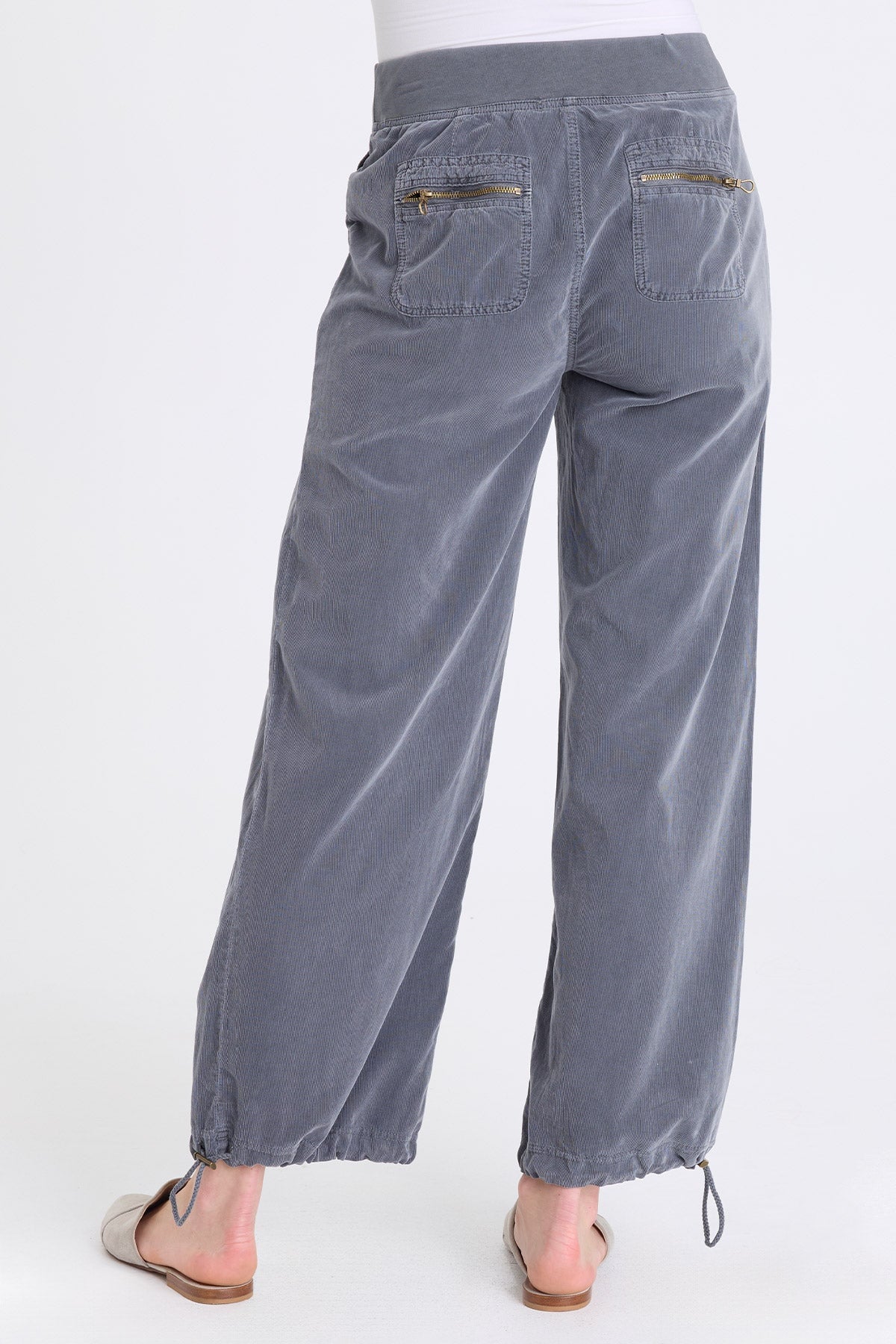 Mercer Corduroy Cinch Hem Barrel Pant Nebulous Pigment - XCVI