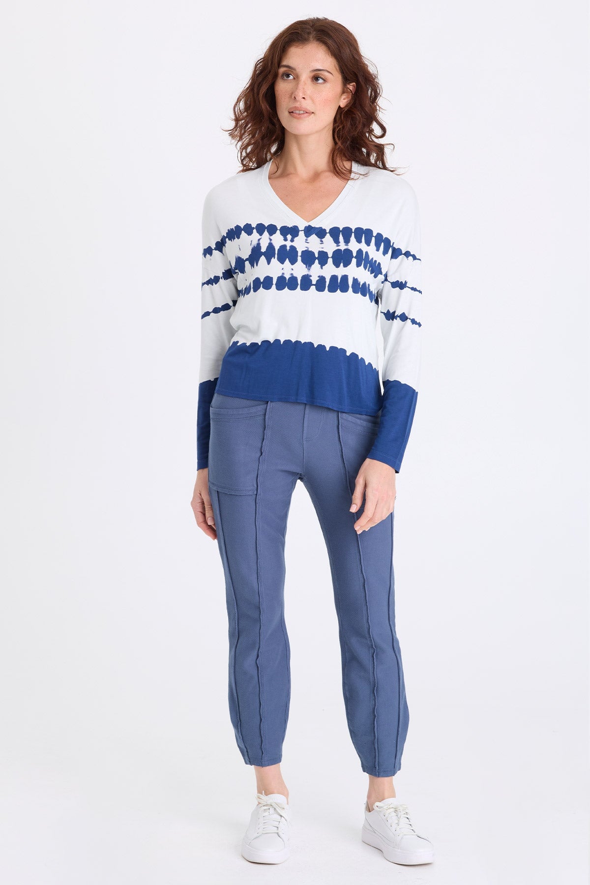 Ivo Twill Knit Slimming Legging Bluestone - XCVI