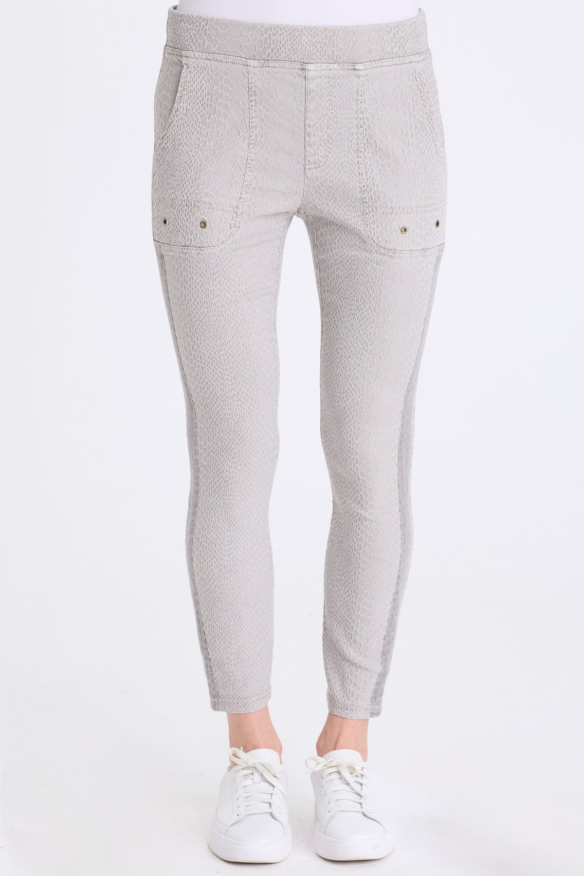 Marius Stretch Jacquard Legging Earl Grey Pigment - XCVI