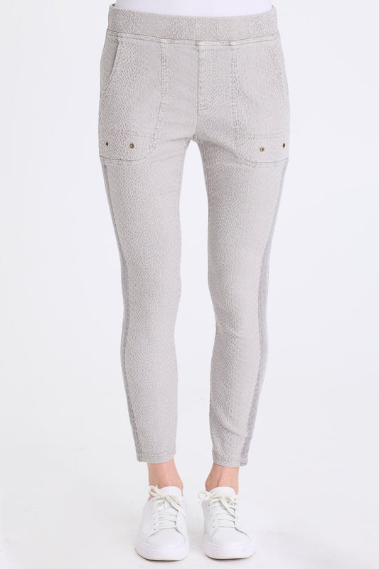Marius Stretch Jacquard Legging Earl Grey Pigment - XCVI
