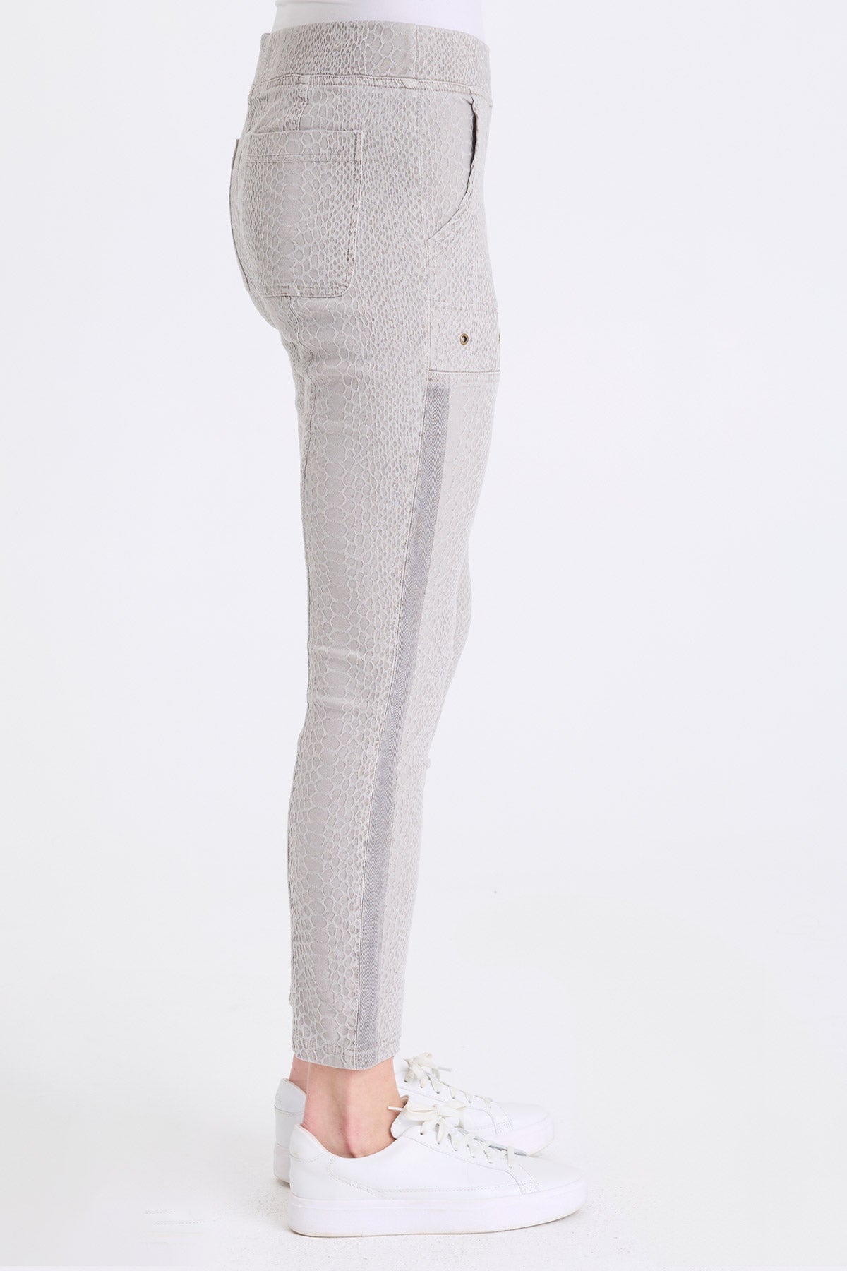 Marius Stretch Jacquard Legging Earl Grey Pigment - XCVI