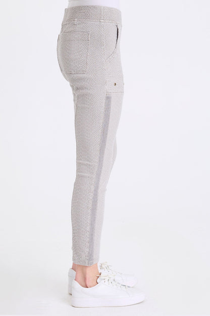 Marius Stretch Jacquard Legging Earl Grey Pigment - XCVI