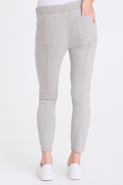 Marius Stretch Jacquard Legging Earl Grey Pigment - XCVI