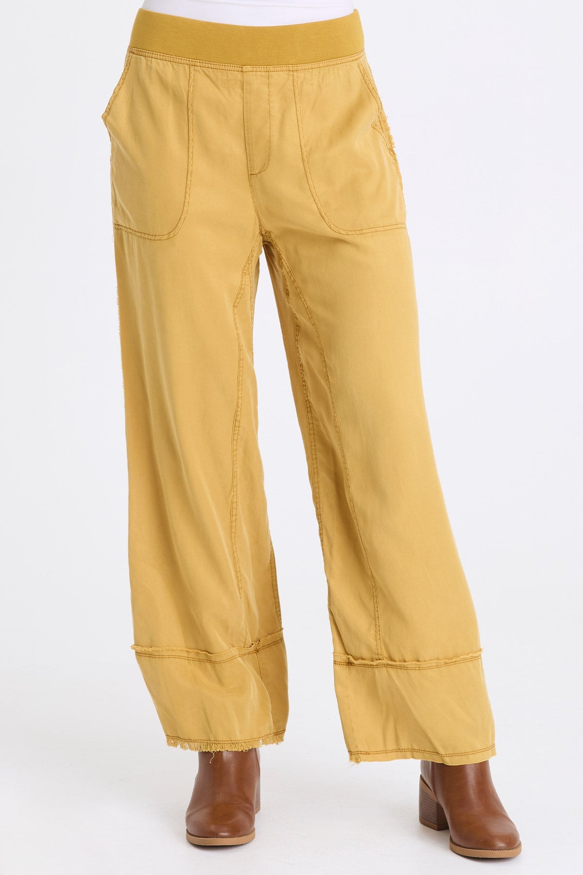 Gamal Soft Twill Pull-On Wide Leg Pant Radiance Pigment - XCVI