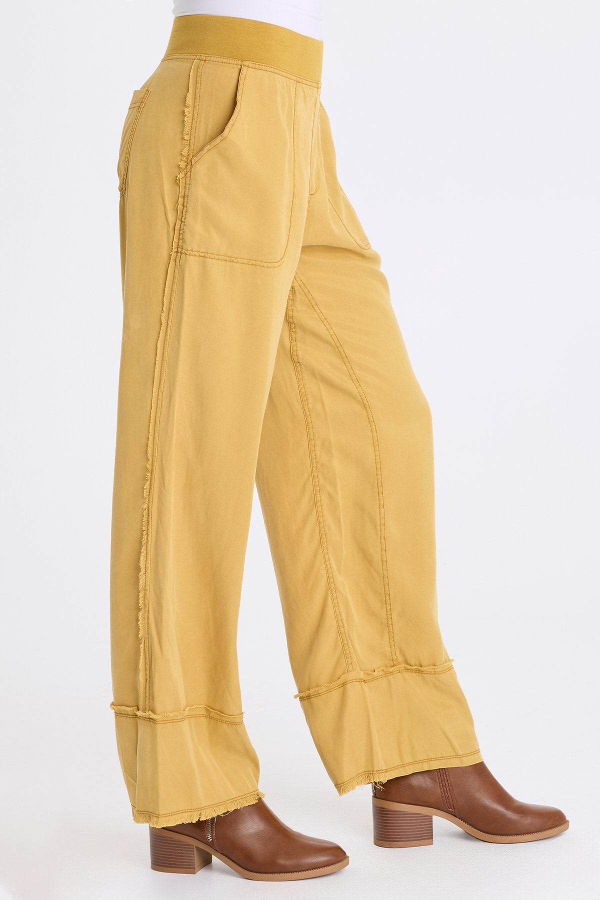 Gamal Soft Twill Pull-On Wide Leg Pant Radiance Pigment - XCVI