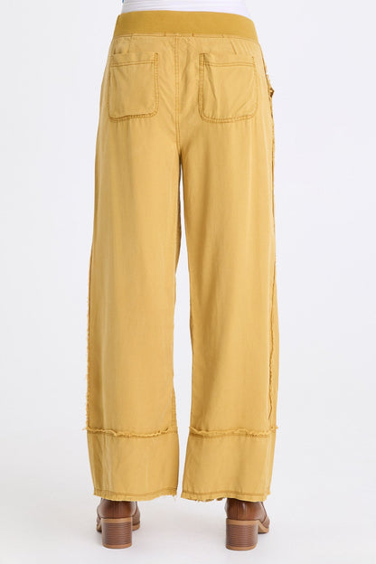 Gamal Soft Twill Pull-On Wide Leg Pant Radiance Pigment - XCVI