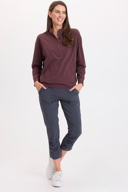 Wearables Romee 4-Way Stretch Kangaroo Pockets Pullover Vixen - XCVI