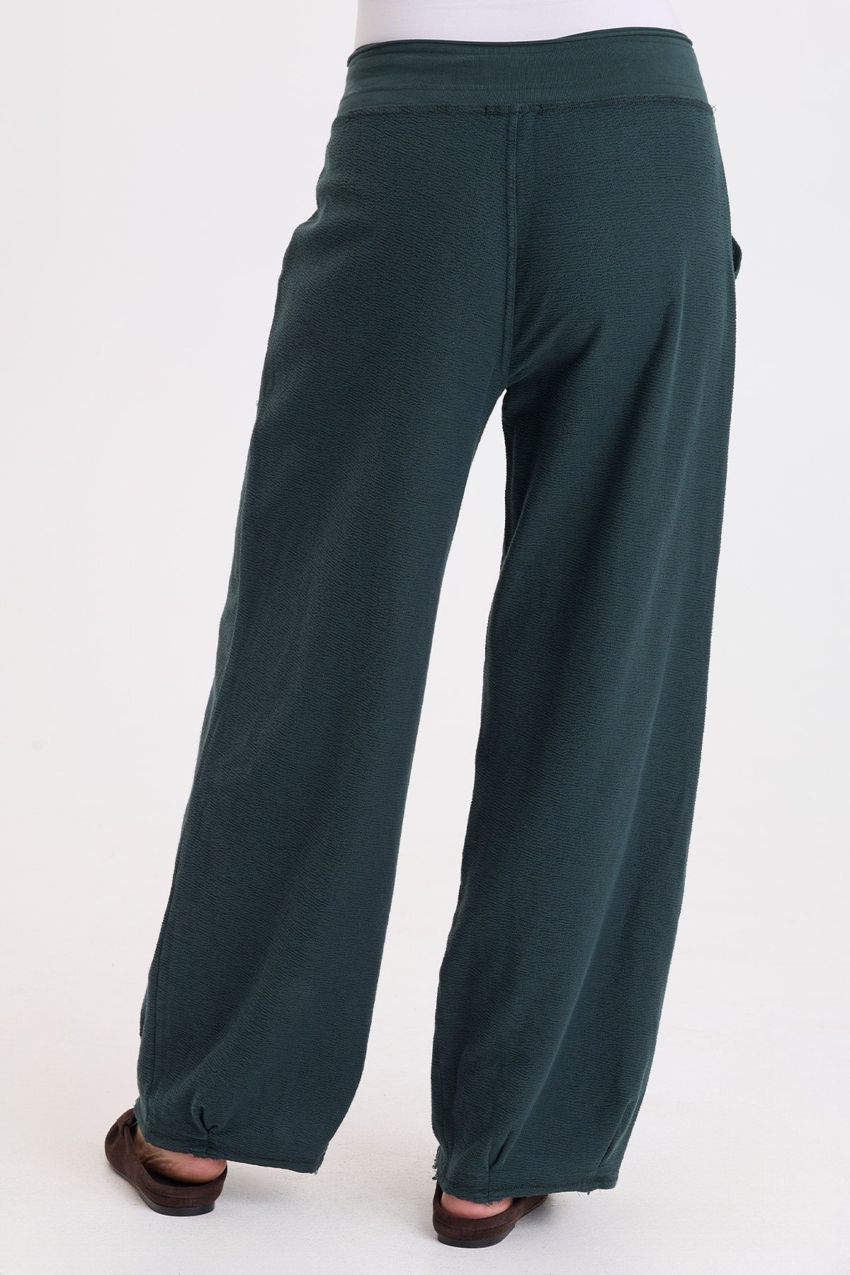 Wearables Himesh Crepe-Knit Pleated Leg Pant Vining Ivy Pigment - XCVI