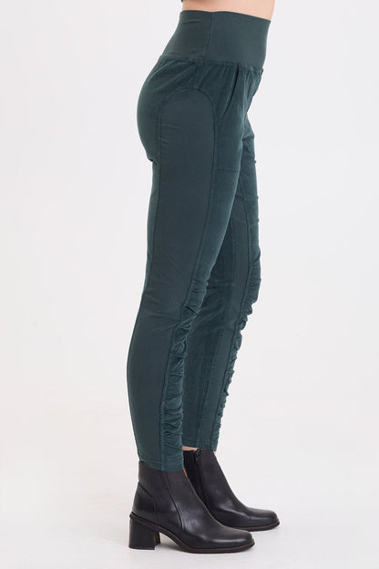 Wearables Penny Corduroy Ruched Legging Vining Ivy Pigment - XCVI