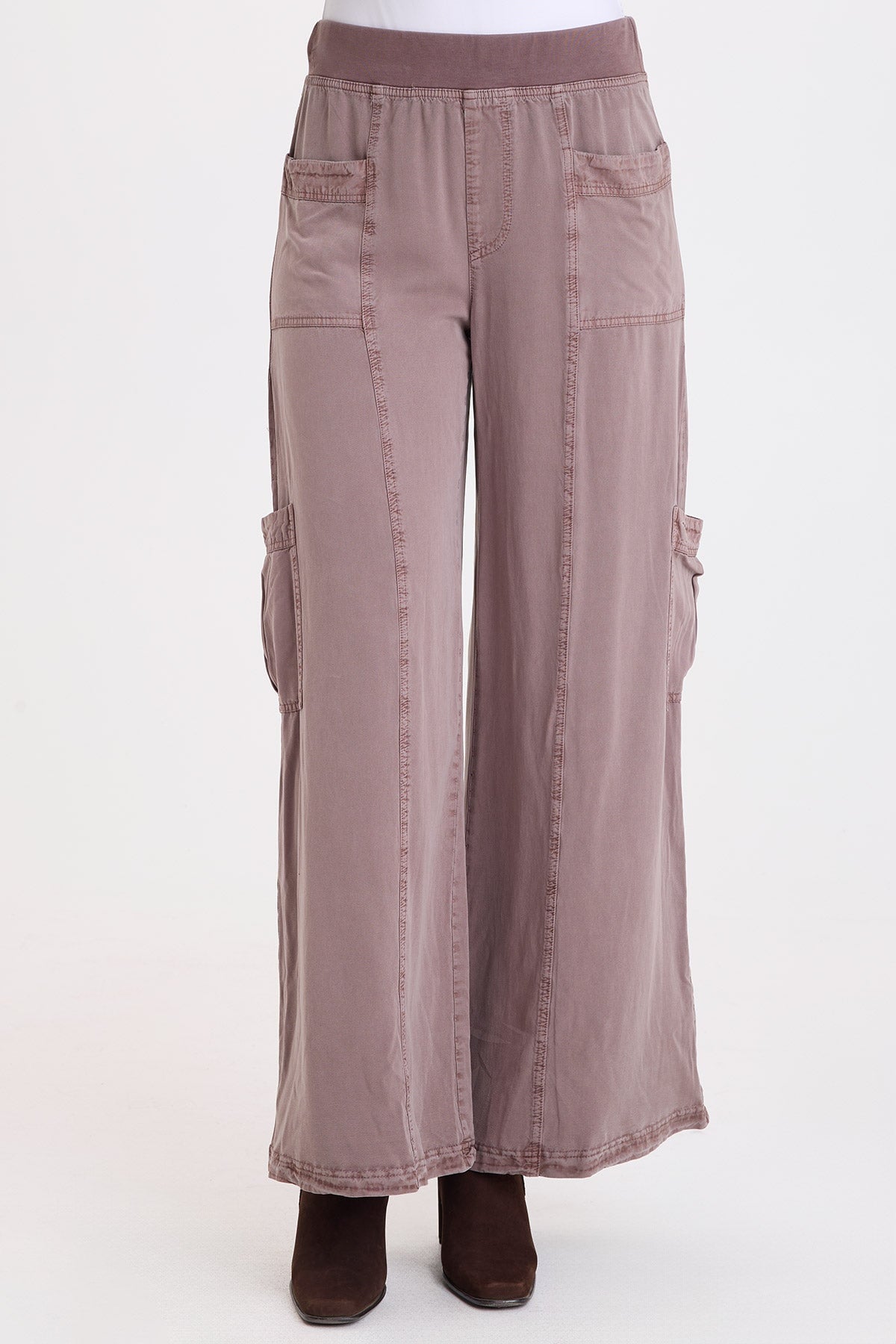 Wearables Ekko Twill Relaxed Cargo Pant Poppy Seed - XCVI