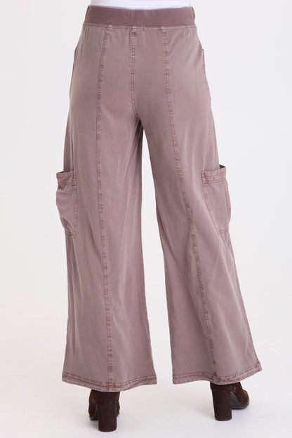 Wearables Ekko Twill Relaxed Cargo Pant Poppy Seed - XCVI