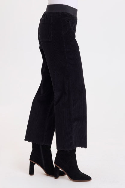 Wearables Arion Corduroy Pull-On Pant Black - XCVI
