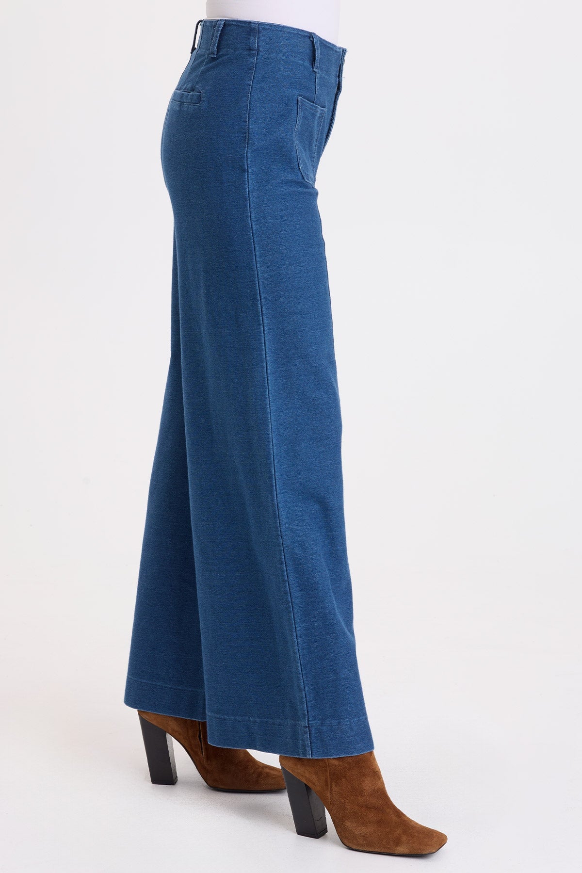 Wearables Miller Indigo Twill Wide Leg Trouser Coruscate Wash - XCVI