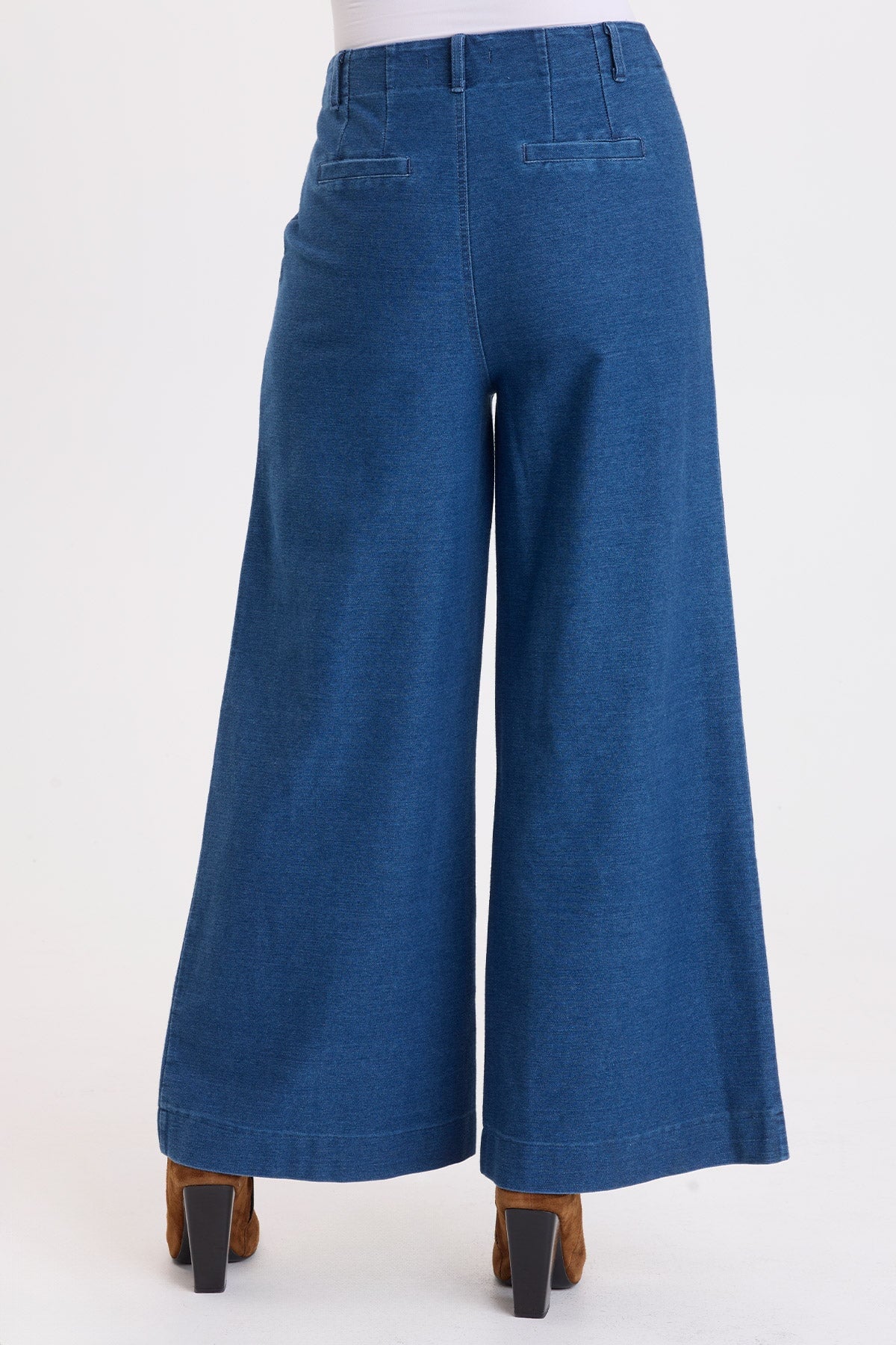 Wearables Miller Indigo Twill Wide Leg Trouser Coruscate Wash - XCVI