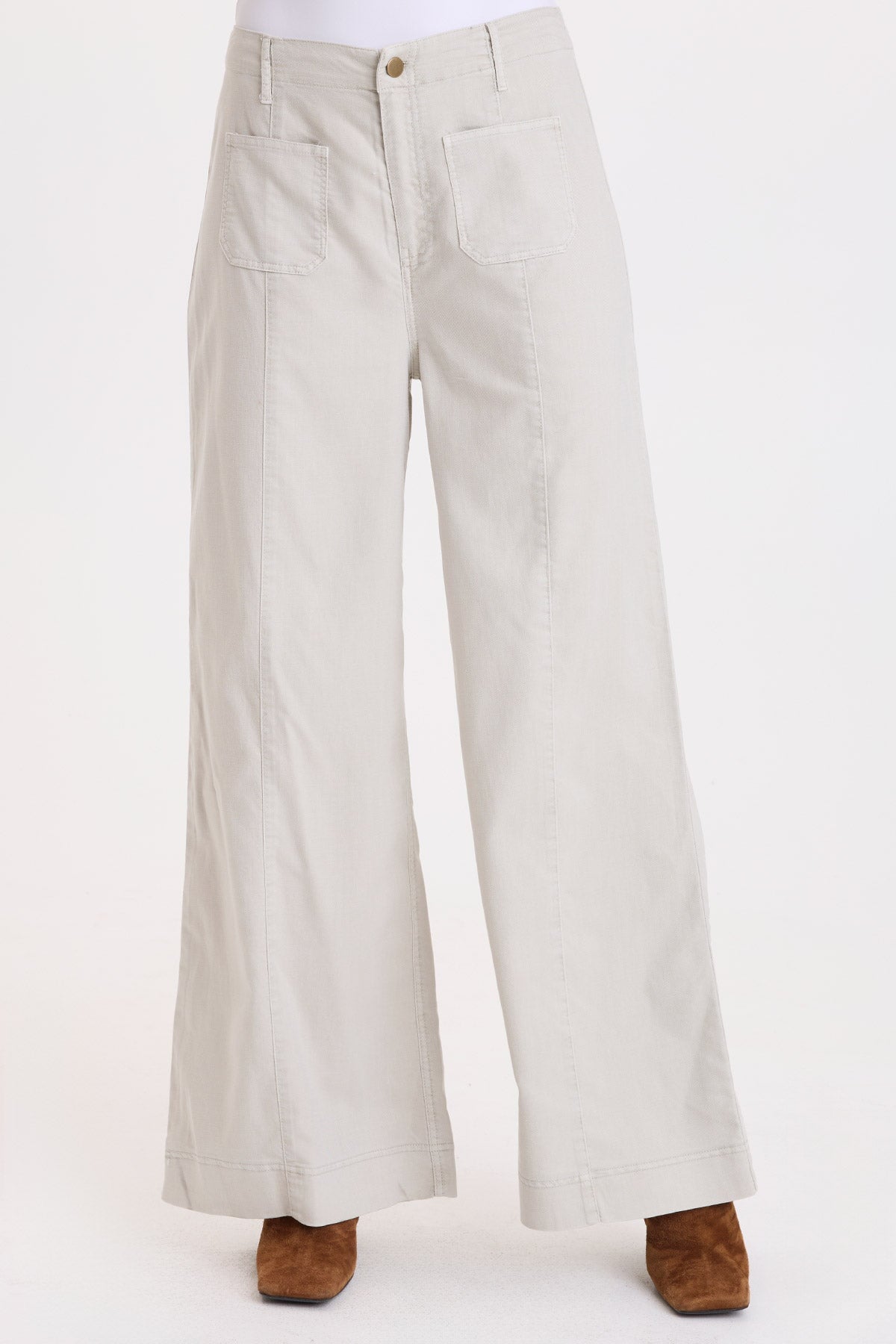 Wearables Townes Twill Trouser Whitecap Pigment - XCVI