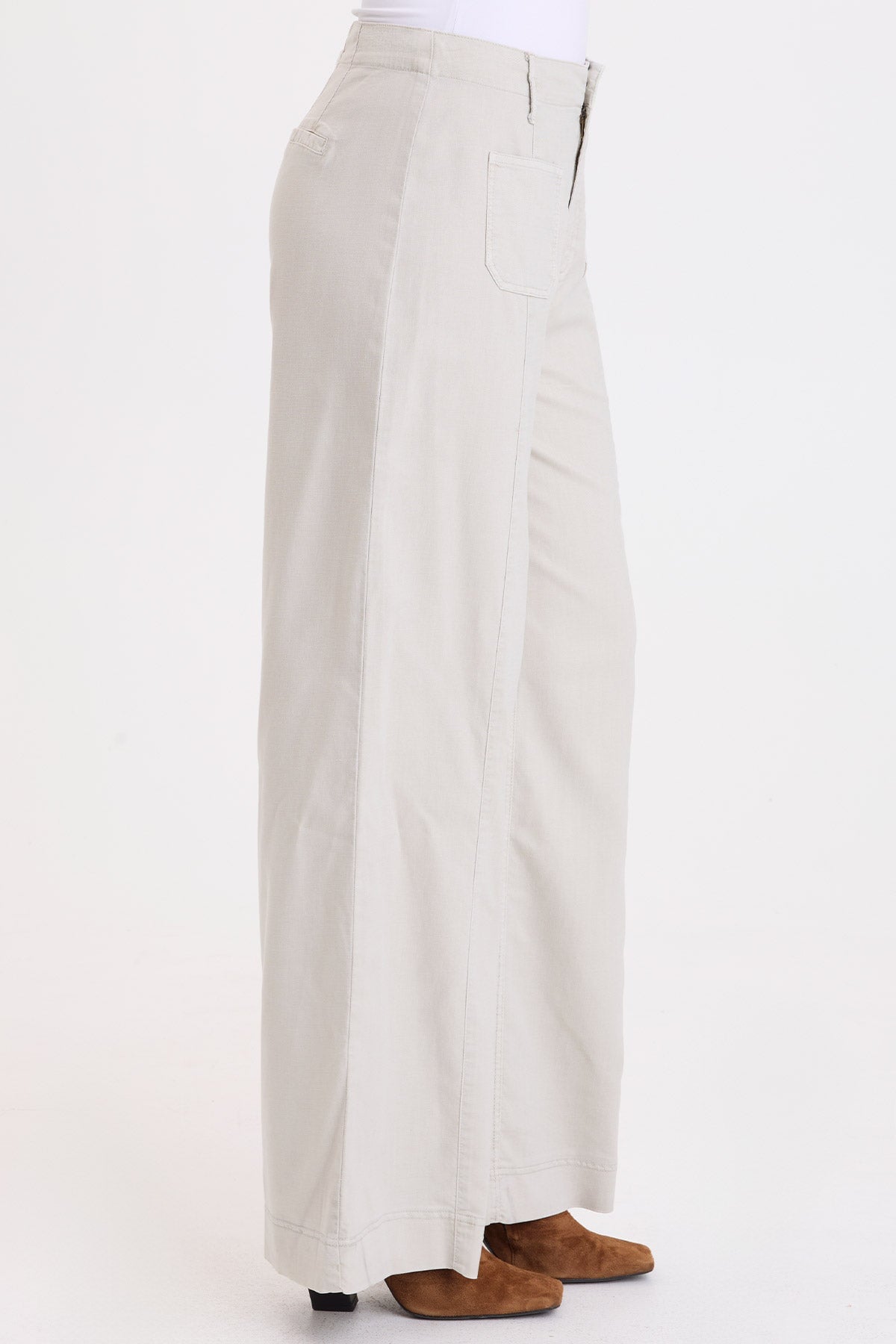 Wearables Townes Twill Trouser Whitecap Pigment - XCVI