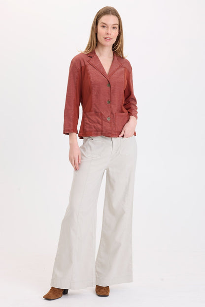Wearables Townes Twill Trouser Whitecap Pigment - XCVI