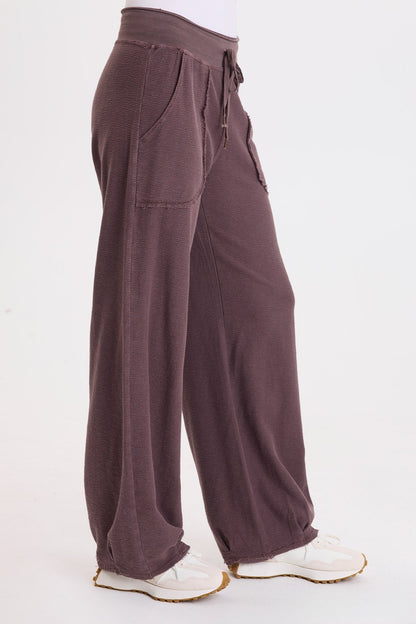 Wearables Himesh Crepe-Knit Pleated Leg Pant Briar Patch Pigment - XCVI