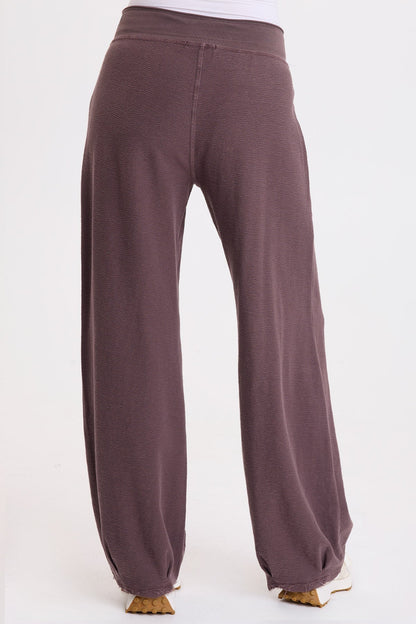Wearables Himesh Crepe-Knit Pleated Leg Pant Briar Patch Pigment - XCVI