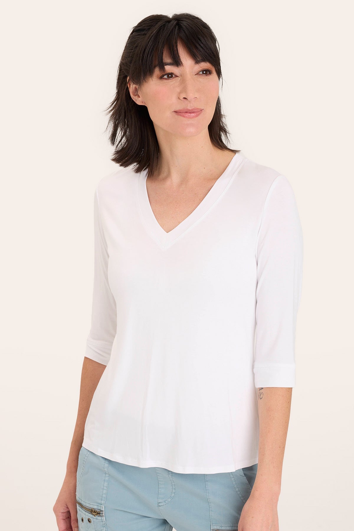Principle Top in White  - XCVI