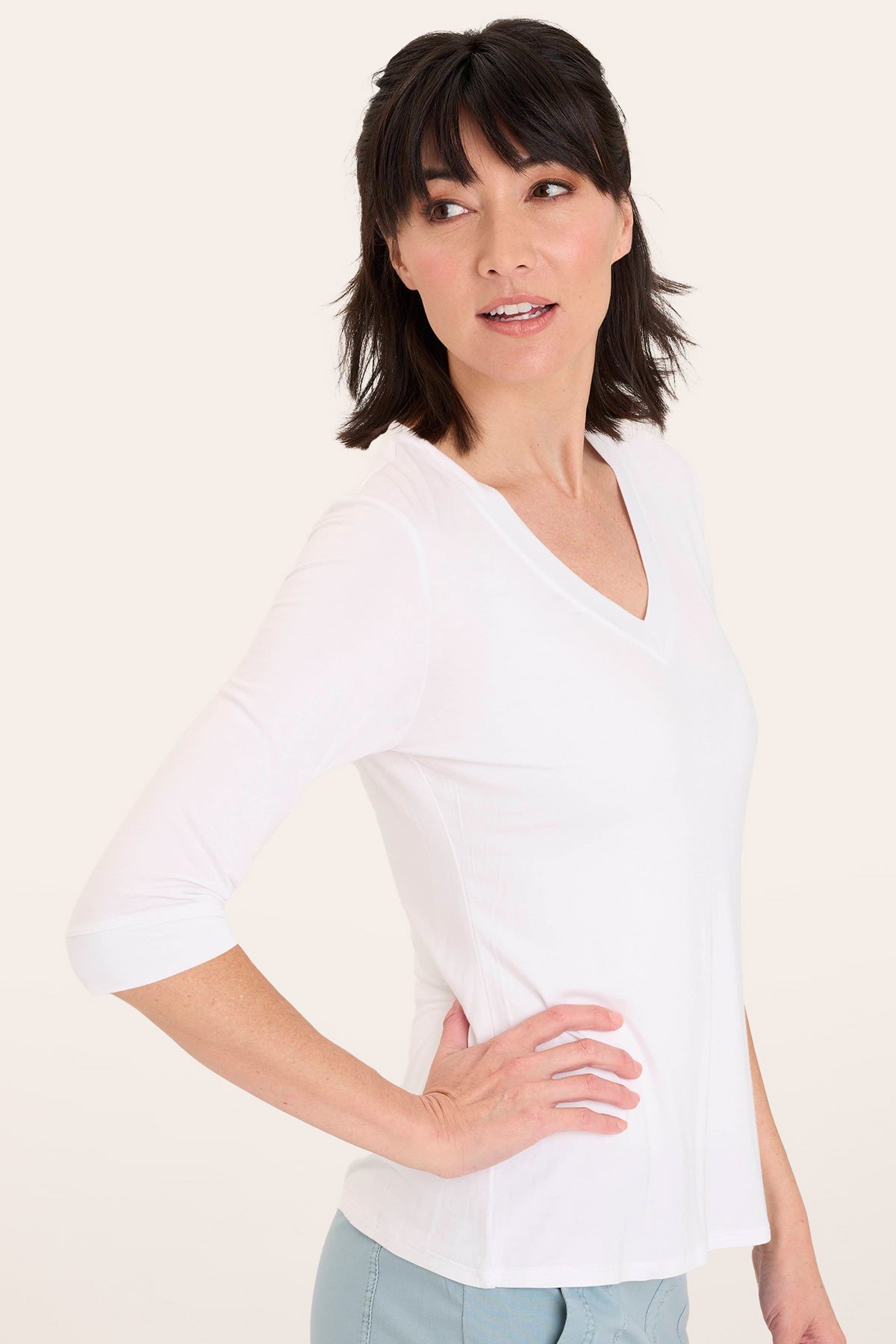 Principle Top in White  - XCVI