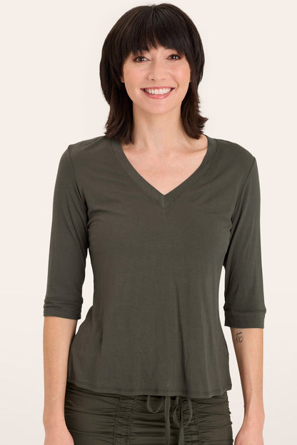 Principle Top in Olive  - XCVI