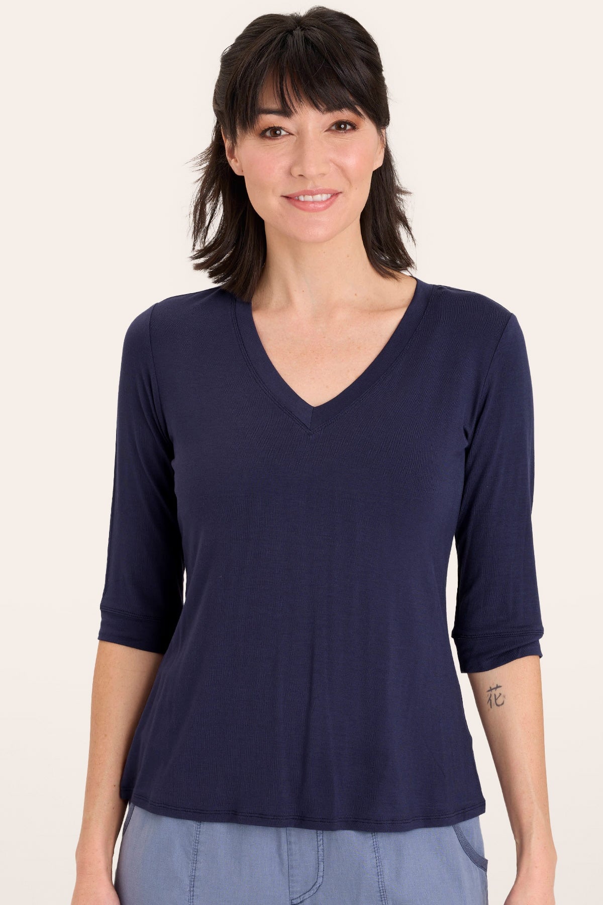 Principle Top in Navy  - XCVI