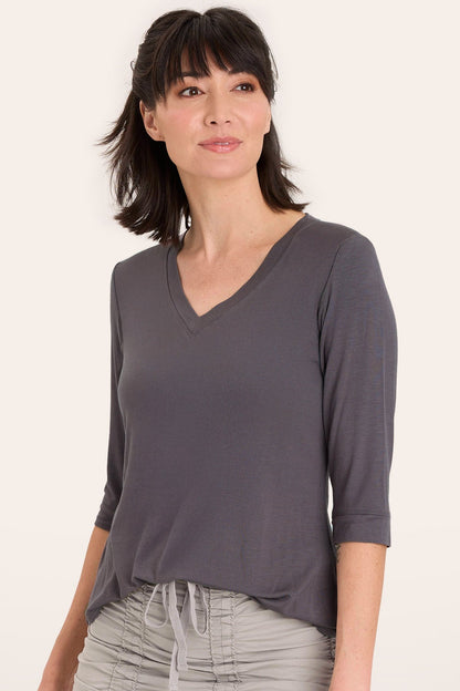 Principle Top in Charcoal  - XCVI