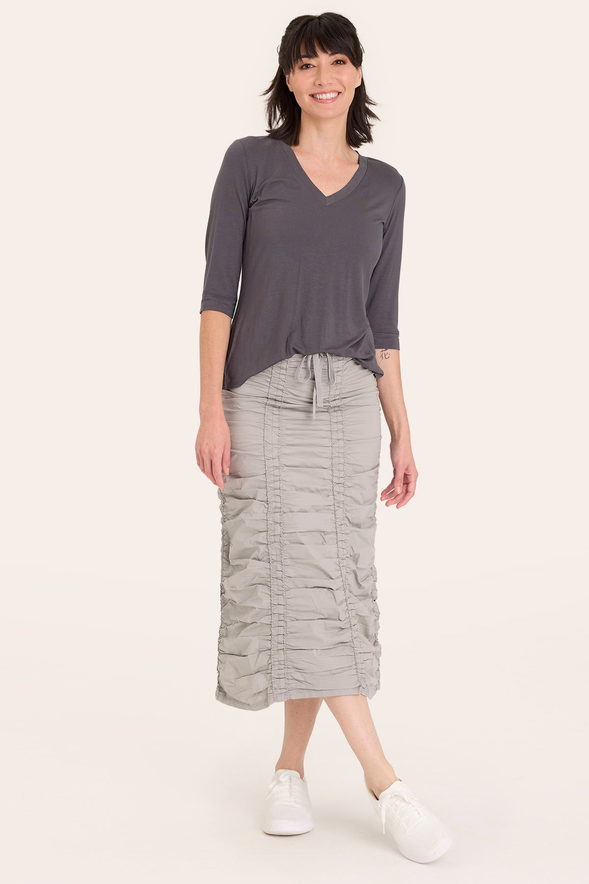 Principle Top in Charcoal  - XCVI