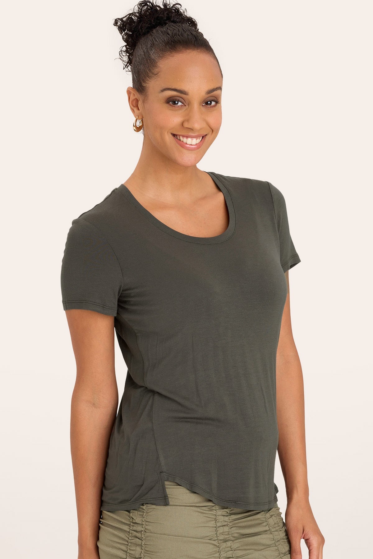 Authority Tee in Olive  - XCVI