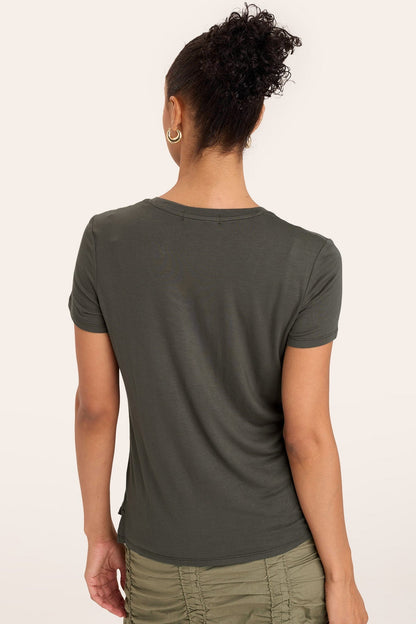 Authority Tee in Olive  - XCVI