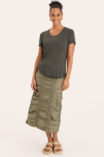 Authority Tee in Olive  - XCVI