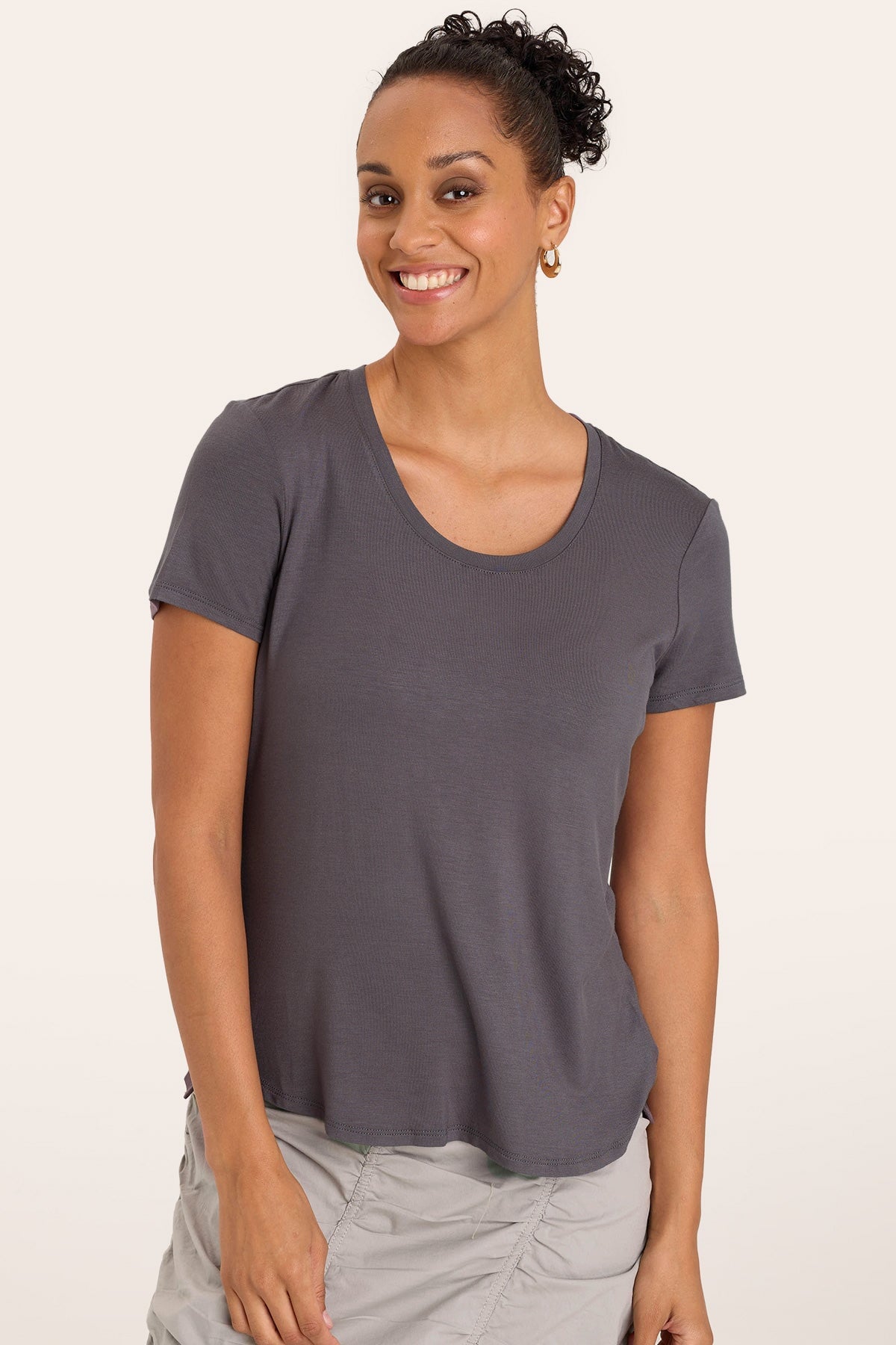 Authority Tee in Charcoal  - XCVI